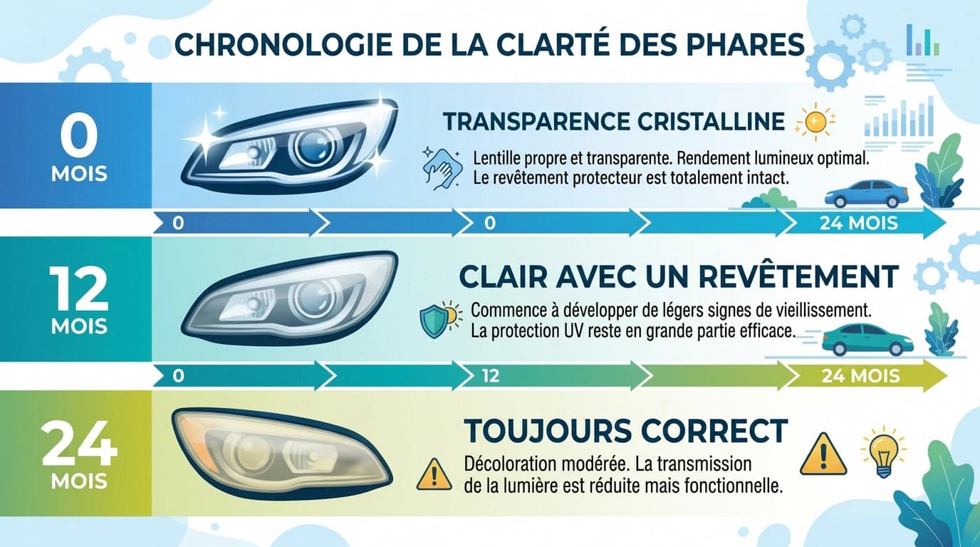 Chronologie de clarté des phares